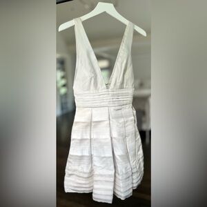 NWT Rafael Cennamo Silver Cocktail Dress